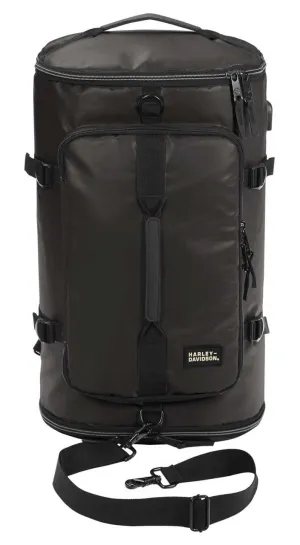 Harley-Davidson Water-Resistant Travel Hybrid Duffel Bag/Backpack