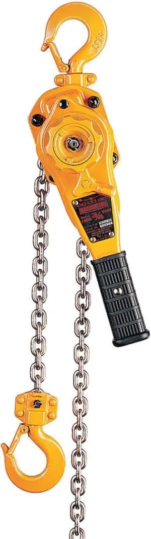 Harrington LB010-15 Lever Hoist, 2000 pounds Load Capacity, 12inches Height, 6inches Width, 5inches Length,