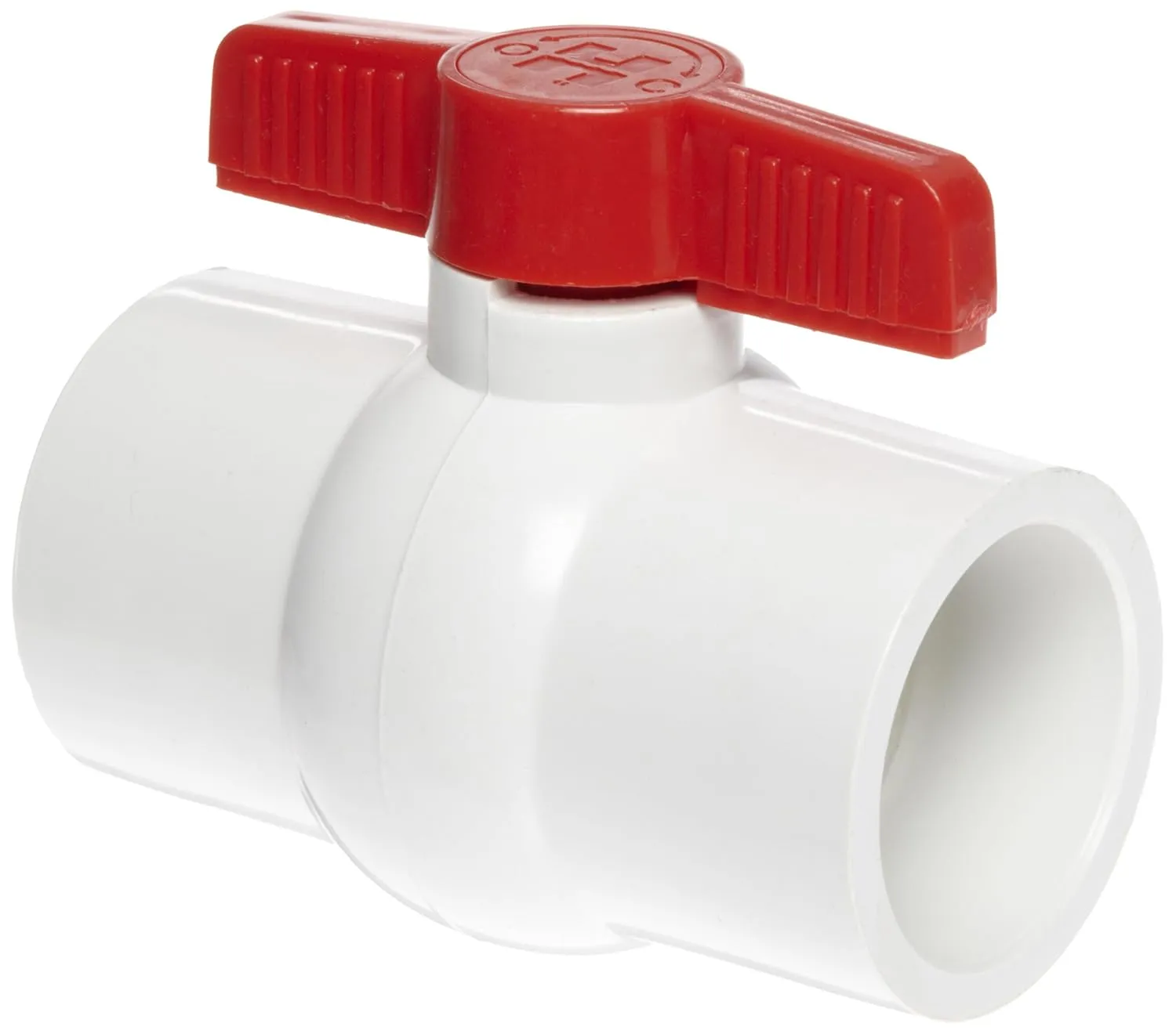 Hayward QVC1020SSEW Series QVC Compact Ball Valve, Socket End, White, 2" Size