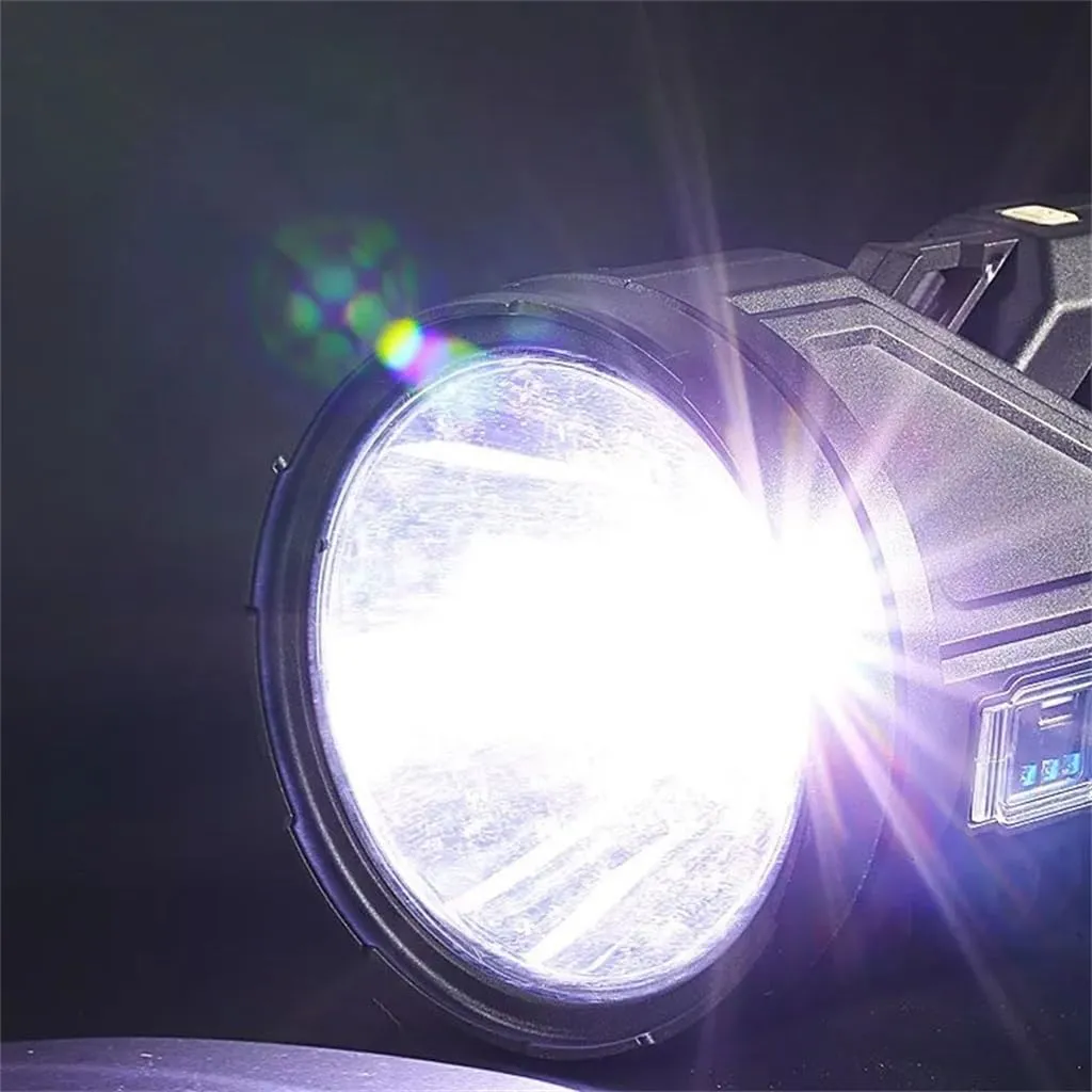 HBJWOV Strong Portable Headlamp Large Capacity Lithium Battery Charging Lamp with A Flashlight