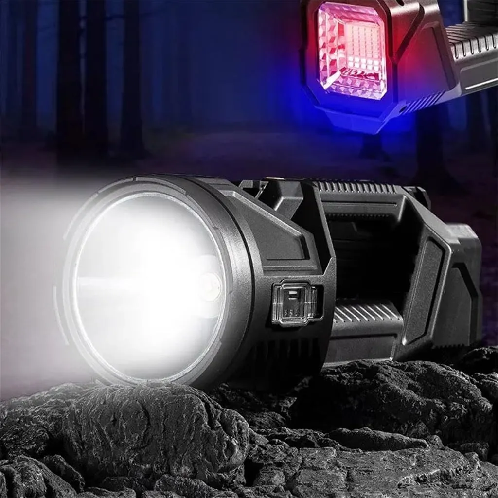 HBJWOV Strong Portable Headlamp Large Capacity Lithium Battery Charging Lamp with A Flashlight