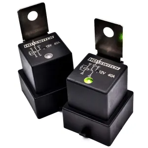 HD Switch -2 Pack- Waterproof Relay w/LED Indicator Replaces Tyco VF4-55F11-S01 - VF455F11S01-12V 40A