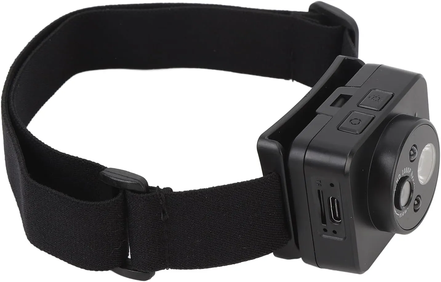 Head Mounted Action Camera 2MP 1080P Intelligent Sensing LED Headlamp Wearable Video Camera for Camping Nighttime Reading