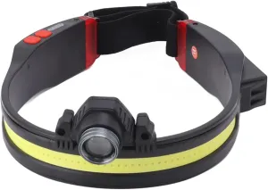 Headlamp, LED Lamp Beads High Brightness Zoomable 10 Modes Hard Hat Light, Dual Control Switch Reable Light, for Hiking, Cycling