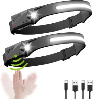 Headlamp usb Rechargeable Waterproof Induction Led For Running Fishin