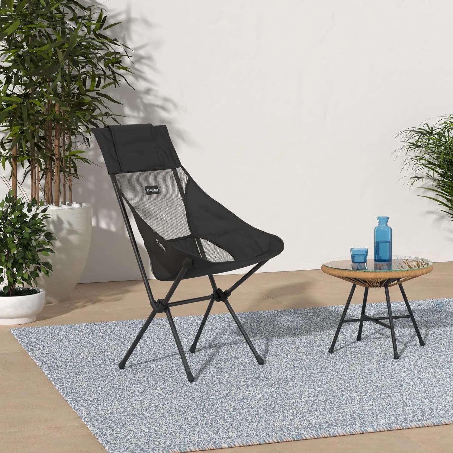 Helinox Sunset Chair Lightweight, High-Back, Compact, Collapsible Camping Chair, Blackout