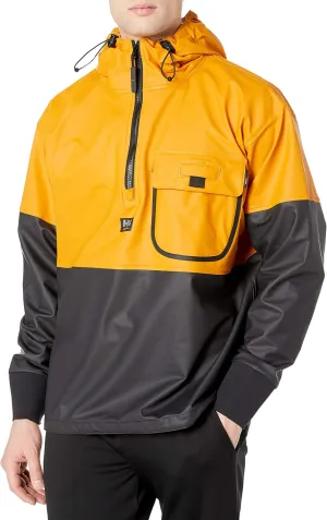 Helly-Hansen Workwear Roan Anorak Waterproof Jackets for Men - High-Mobility Protective PVC-Coated Polyester Rain Jacket