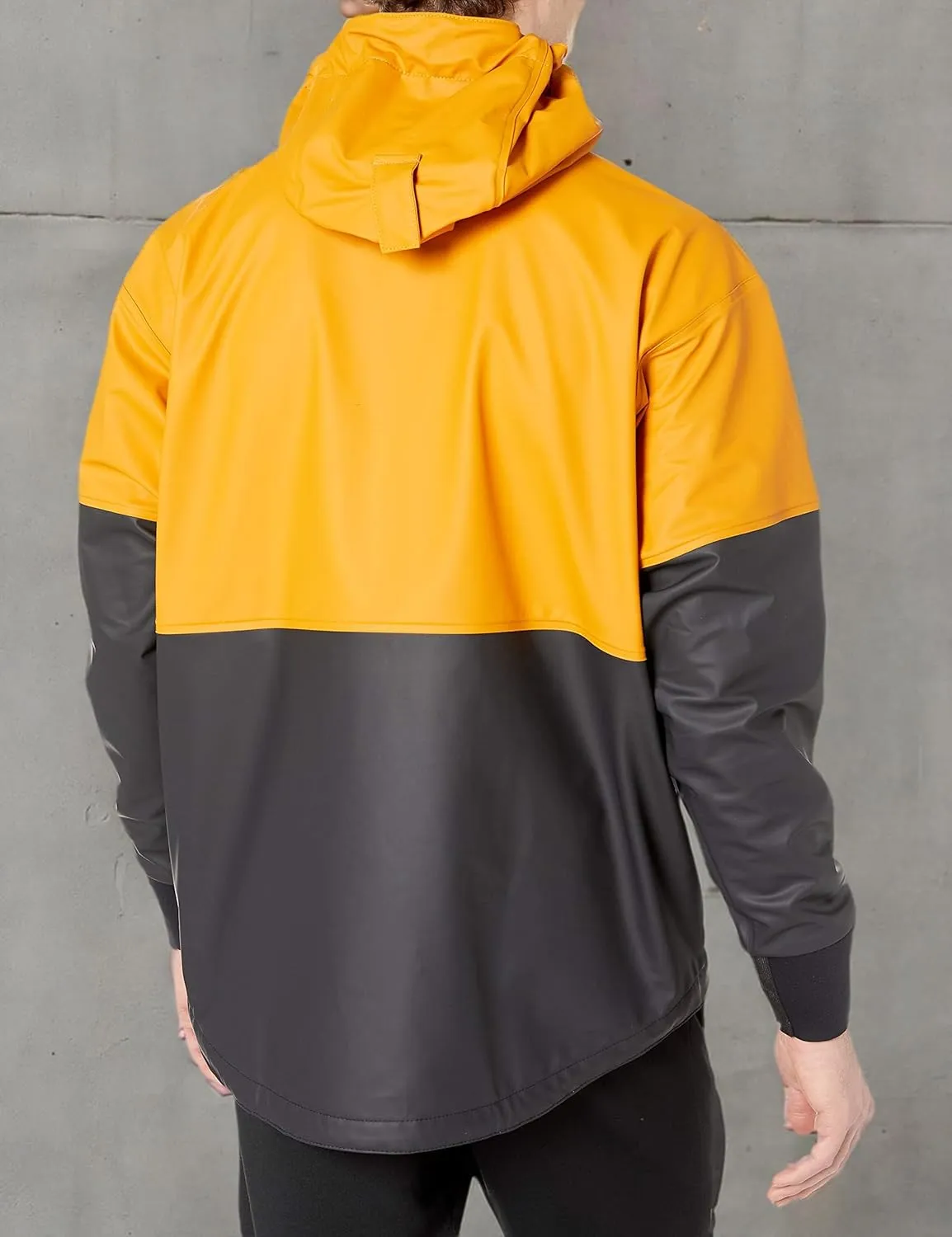 Helly-Hansen Workwear Roan Anorak Waterproof Jackets for Men - High-Mobility Protective PVC-Coated Polyester Rain Jacket