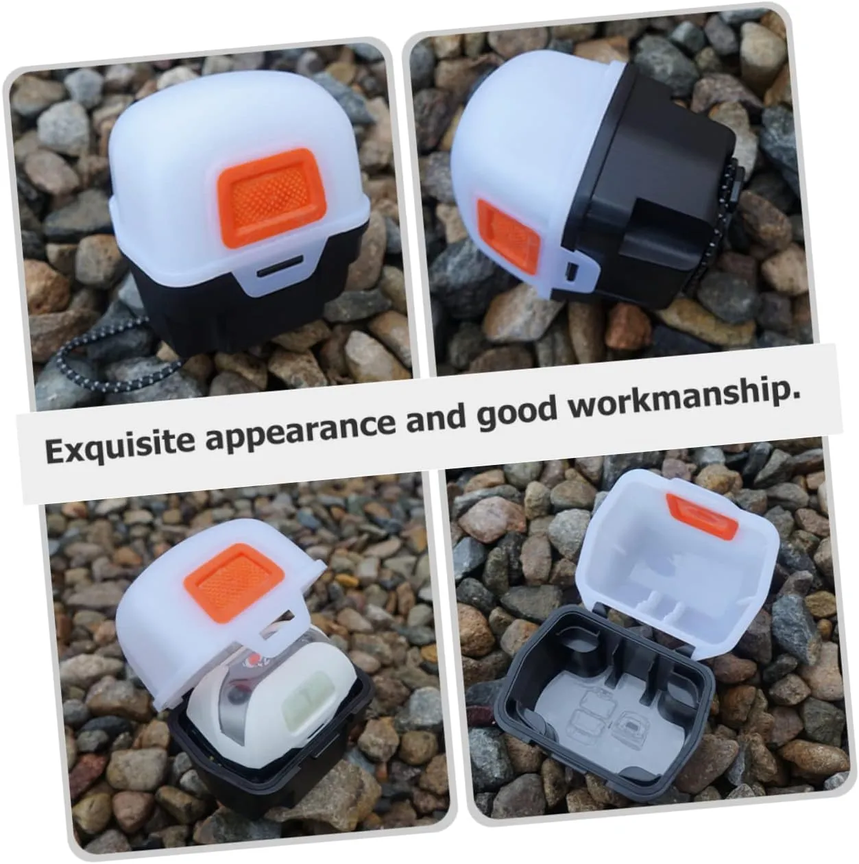 Homoyoyo 3pcs Headlight Container Portable Reusable Case for Outdoor Activities Shockproof Wear-Resistant Design for Camping Hiking Fishing Survival Gear Lightweight Compact