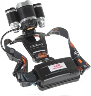 Homoyoyo Outdoor Sports Headlamp 6000 Lumens 3 Modes Headlamp Headlight for Adults