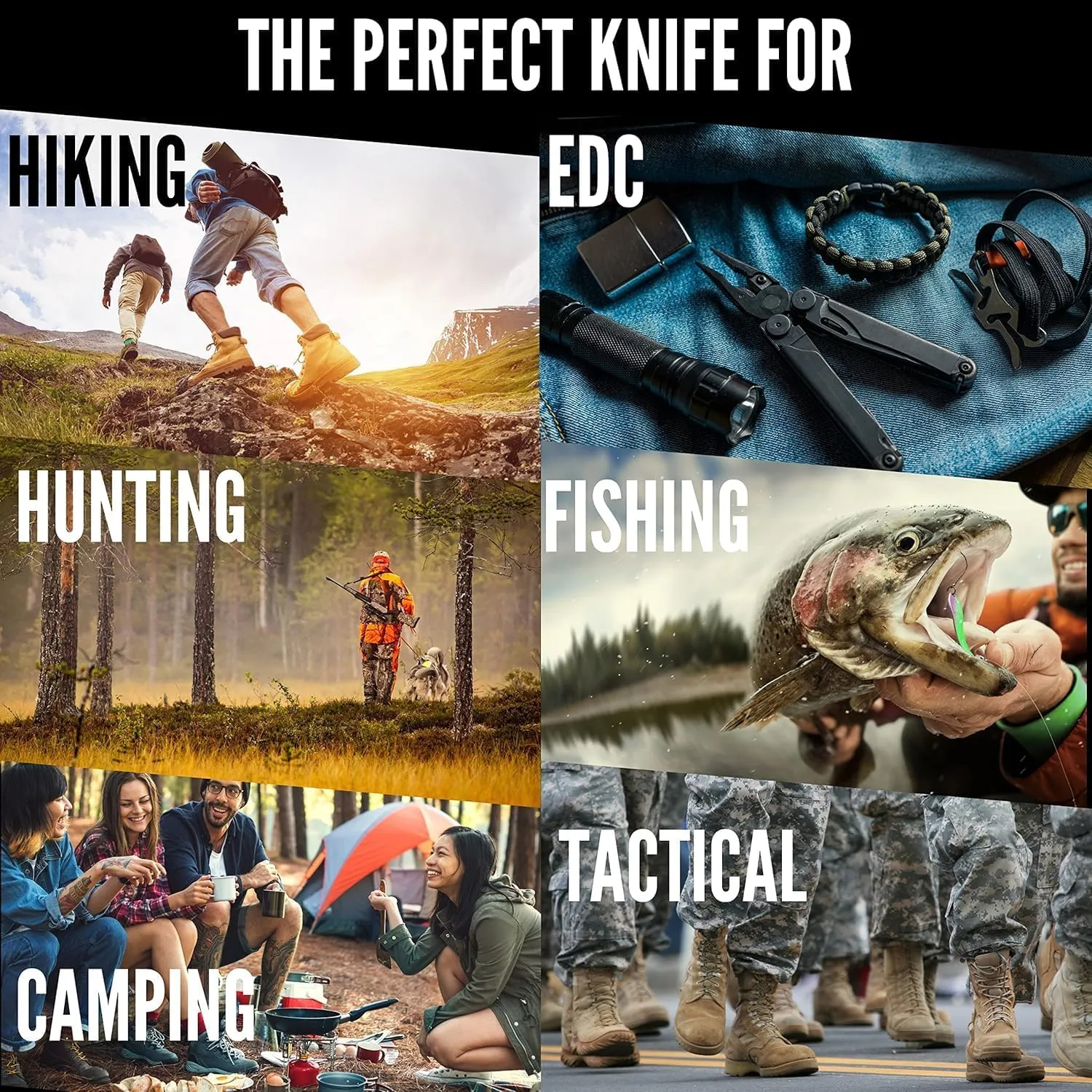 Honey Badger Medium Pocket Knife EDC Drop Point Folding Utility Knife 3.2" Steel Blade Reversible Pocket Clip - (2.9oz) Drop Point Medium Orange D2 HB1060