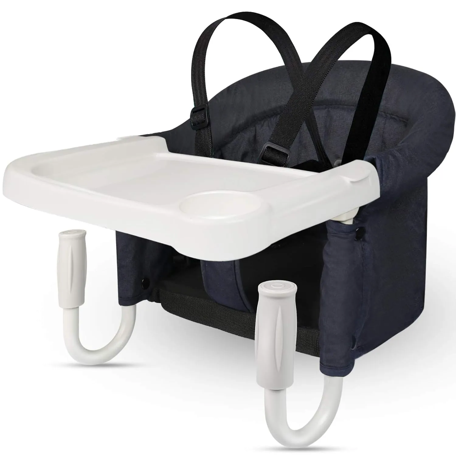 Hook On High Chair with Tray, Fast Table Chair for Baby Toddler, Portable Feeding Seat Attaches to Table, Washable for Travel Outside