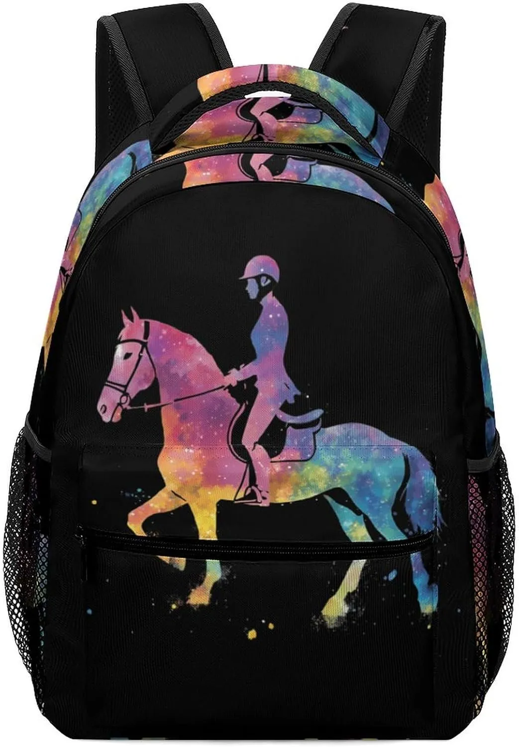 Horse Rider Race Marseille Classic Basic Backpack Durable Casual Travel Hiking Laptop Adjustable Bag
