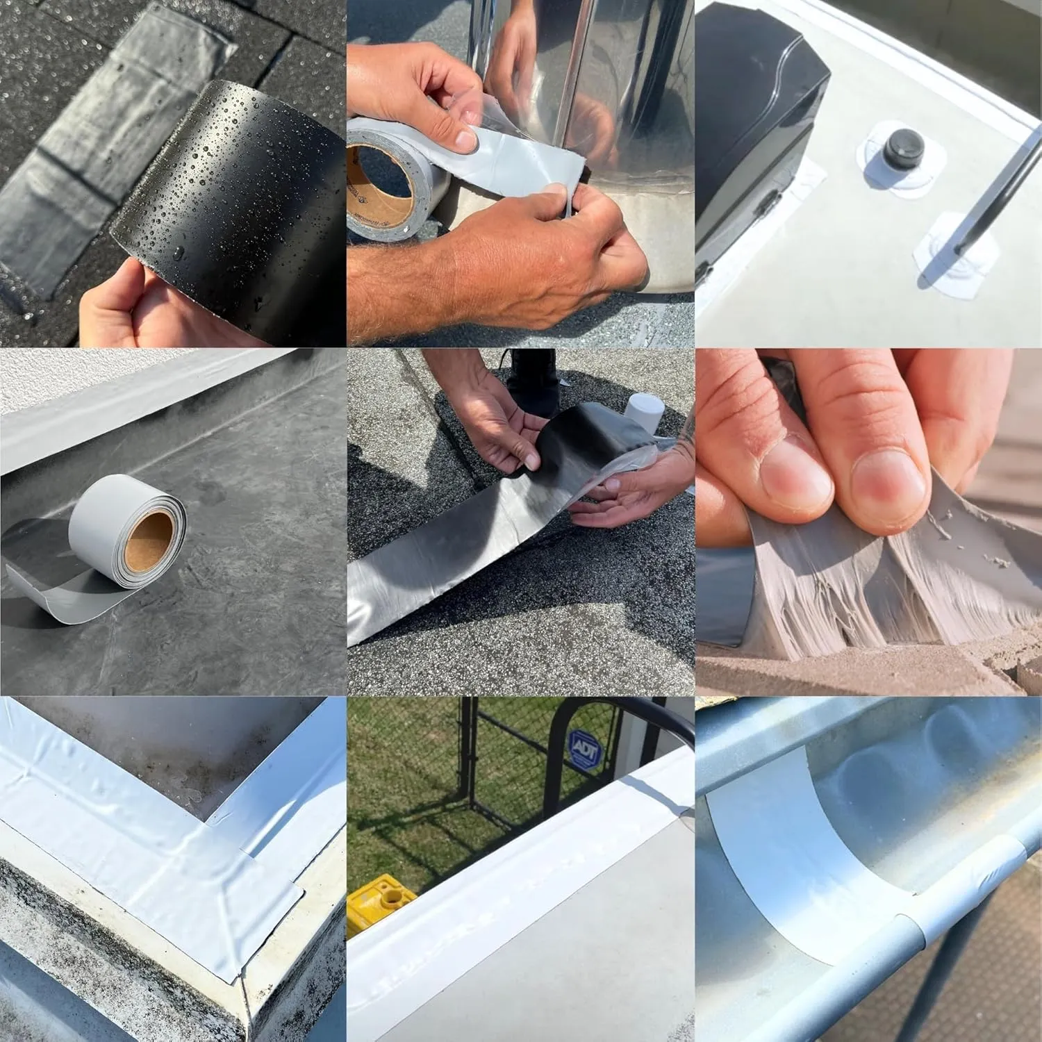 HSS Sealant Tape MicroSealant® (2" x25ft. Black) – Roof & RV Repair | Waterproof Tape, UV & Weatherproof | US-Quality | Strong Waterproof Bonding Adhesive