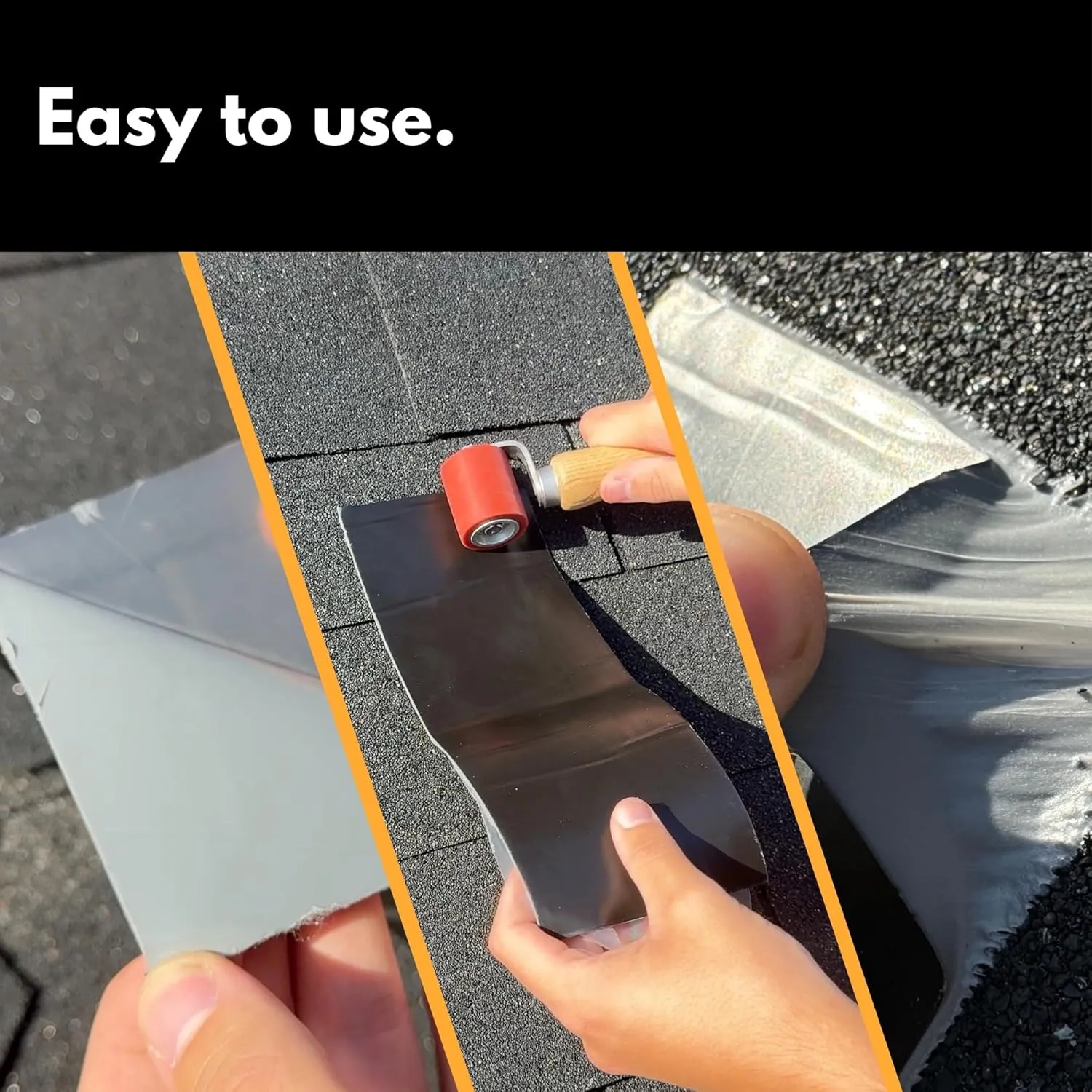 HSS Sealant Tape MicroSealant® (2" x25ft. Black) – Roof & RV Repair | Waterproof Tape, UV & Weatherproof | US-Quality | Strong Waterproof Bonding Adhesive
