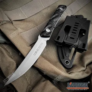 Hunting Knife Tactical Knife Survival Knife 7.5" Fixed Blade Knife w/ Molle Compatible Kydex Sheath Camping Accessories Survival Kit Survival Gear Tactical Gear 79873 (Titanium Gray)