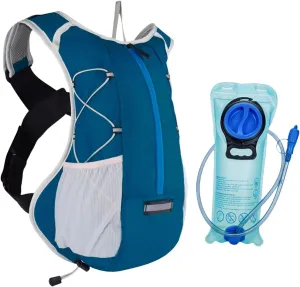 Hydration Backpack Pack with 2L Leakproof Water Bladder, Large Storage Lightweight Hiking Daypack for Running, Biking