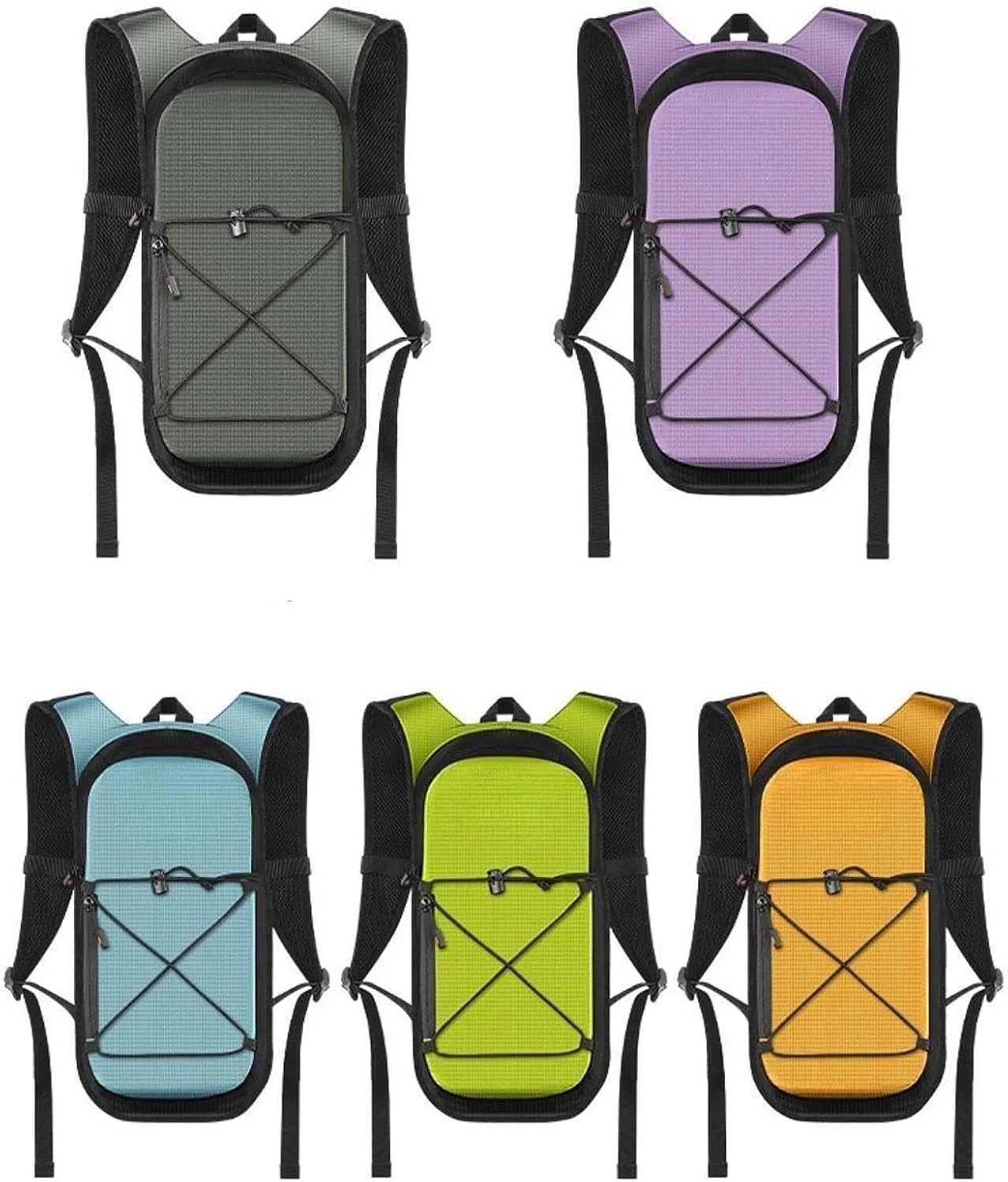 Hydration Backpack Portable Lightweight Rucksack Daypack Water Backpack for Riding Camping Biking Backpacking Travel