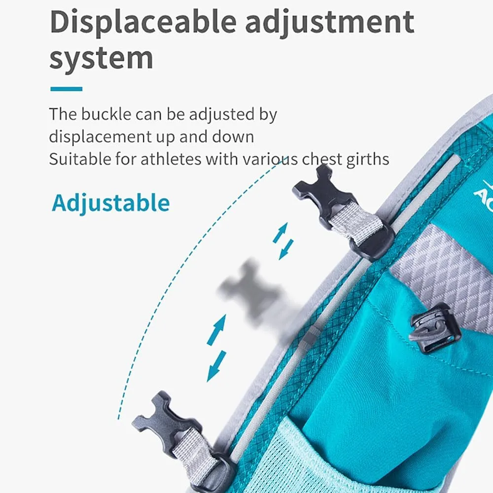 Hydration Backpack Vest, 5L Breathable and Lightweight Multifunctional Camping Backpack for Triathlon Marathon Hiking Cycling Climbing Running