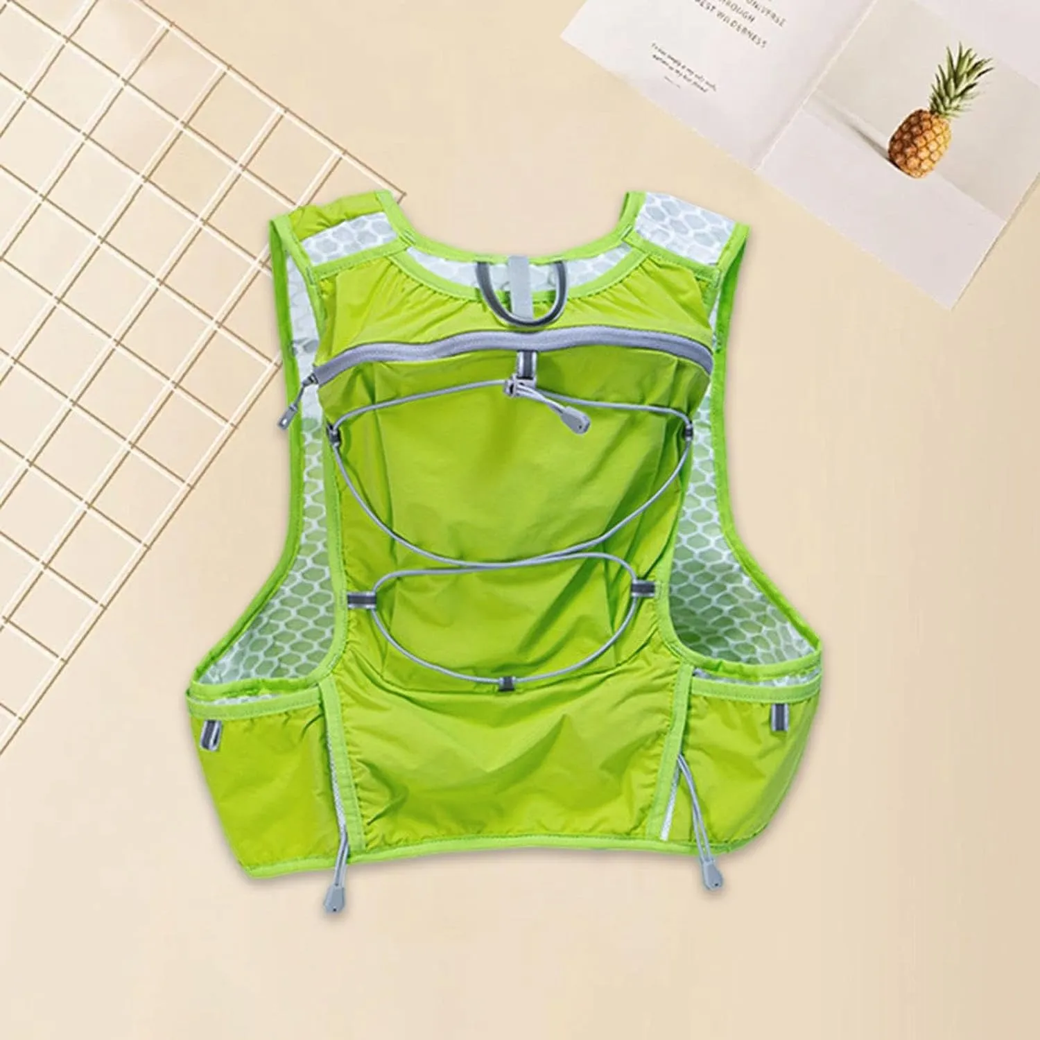 Hydration Backpack Water Pack with Reflective Strips Rucksack 5L for Cycling Night Walking Biking Camping Climbing Trail