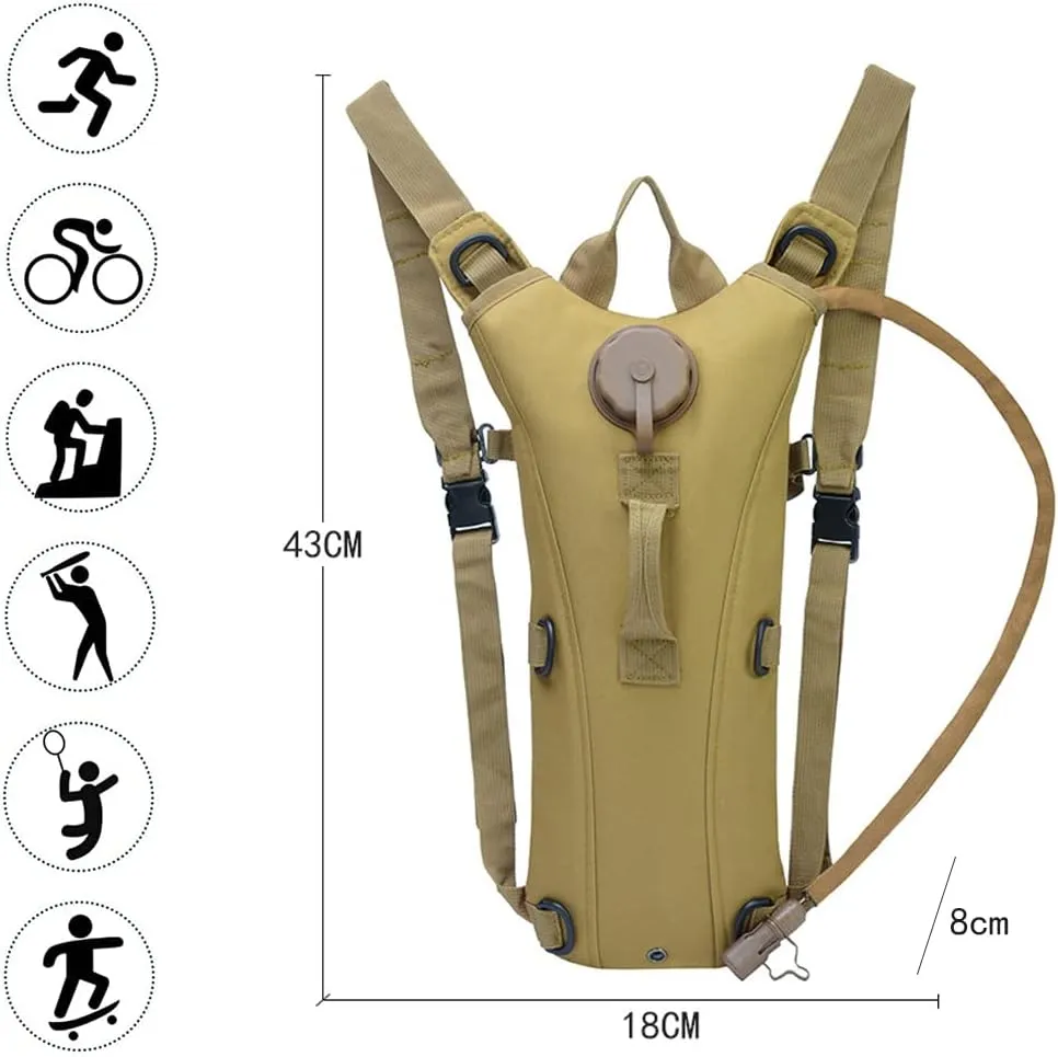 Hydration Backpack,Hydration Pack,Water Bladder for Hiking Backpack,Water Backpack for Hiking,3L Water Bladder Adjustable Water Drink Backpack for Hiking Cycling Climbing Running (8)