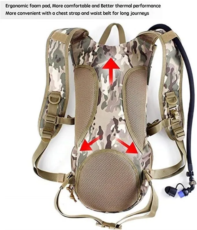 Hydration Pack - Lightweight Running Hydration Backpack For Men Women Hydration Backpack With Storage For Cycling, Hiking, Running, Climbing,Camping, Biking 2.5L Hydration Bladder Included(Green)