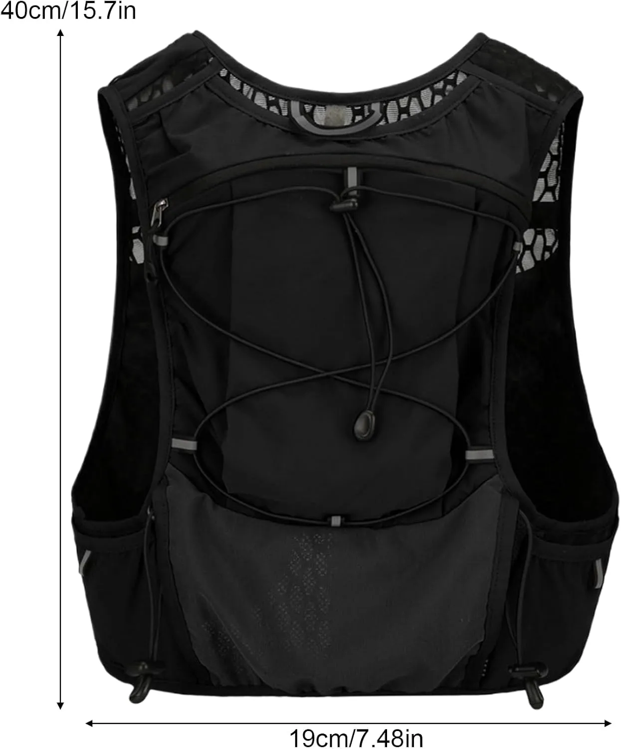 Hydration Vest - Lightweight Running Gear, Outdoor Water Backpack | Leakproof Bladder Daypack with Breathable Mesh for Men and Women, Ideal for marathun Trail Running Hiking and Cycling Trips
