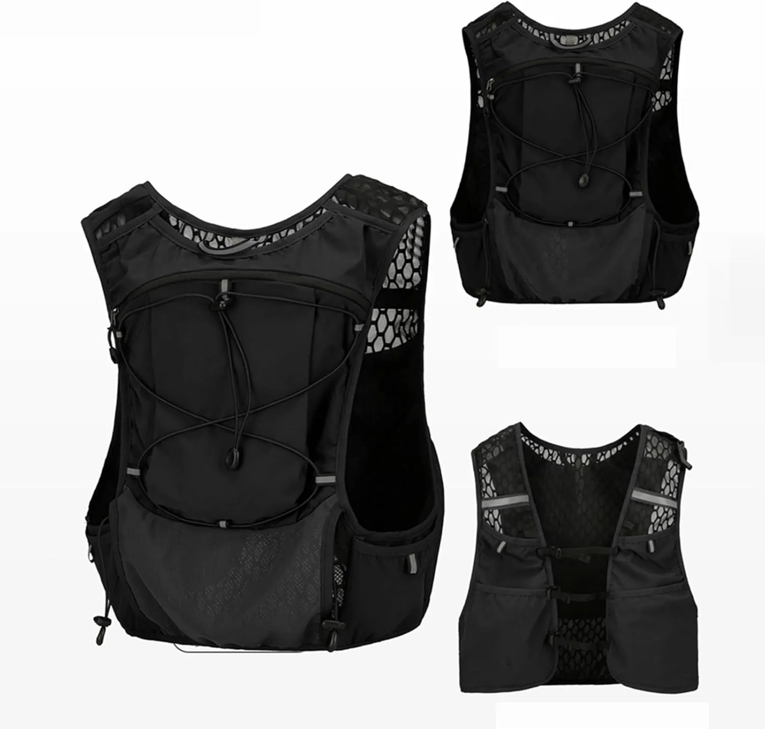 Hydration Vest - Lightweight Running Gear, Outdoor Water Backpack | Leakproof Bladder Daypack with Breathable Mesh for Men and Women, Ideal for marathun Trail Running Hiking and Cycling Trips