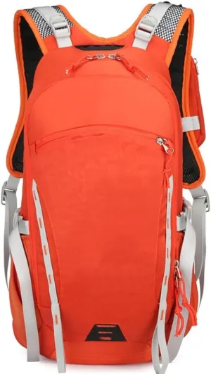 Hydration Vest,Running Hydration Pack,Holds 2L Water Bladder, Large Capacity Outdoor Water Bag Bag for Men and Women, Suitable for Camping, Fitness, Hiking(Black) (Orange )