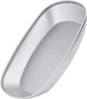iBasingo 9.84 in Titanium Dinner Plates Camping Metal Service Dishes Lightweight Portable Outdoor Indoor Single-layer Durable Bread Dessert Vegetables Fruit Chips Kitchen Tableware Ti1114T-L