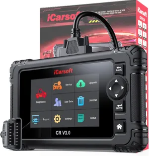 iCarsoft CR V3.0 (2025) Scan Tool Bidirectional OBD2 Scanner Diagnostic Tool 45 Reset,All System Diagnose, Active Test, Battery Test for All Cars-10 Free Diagnostic-Software Installation