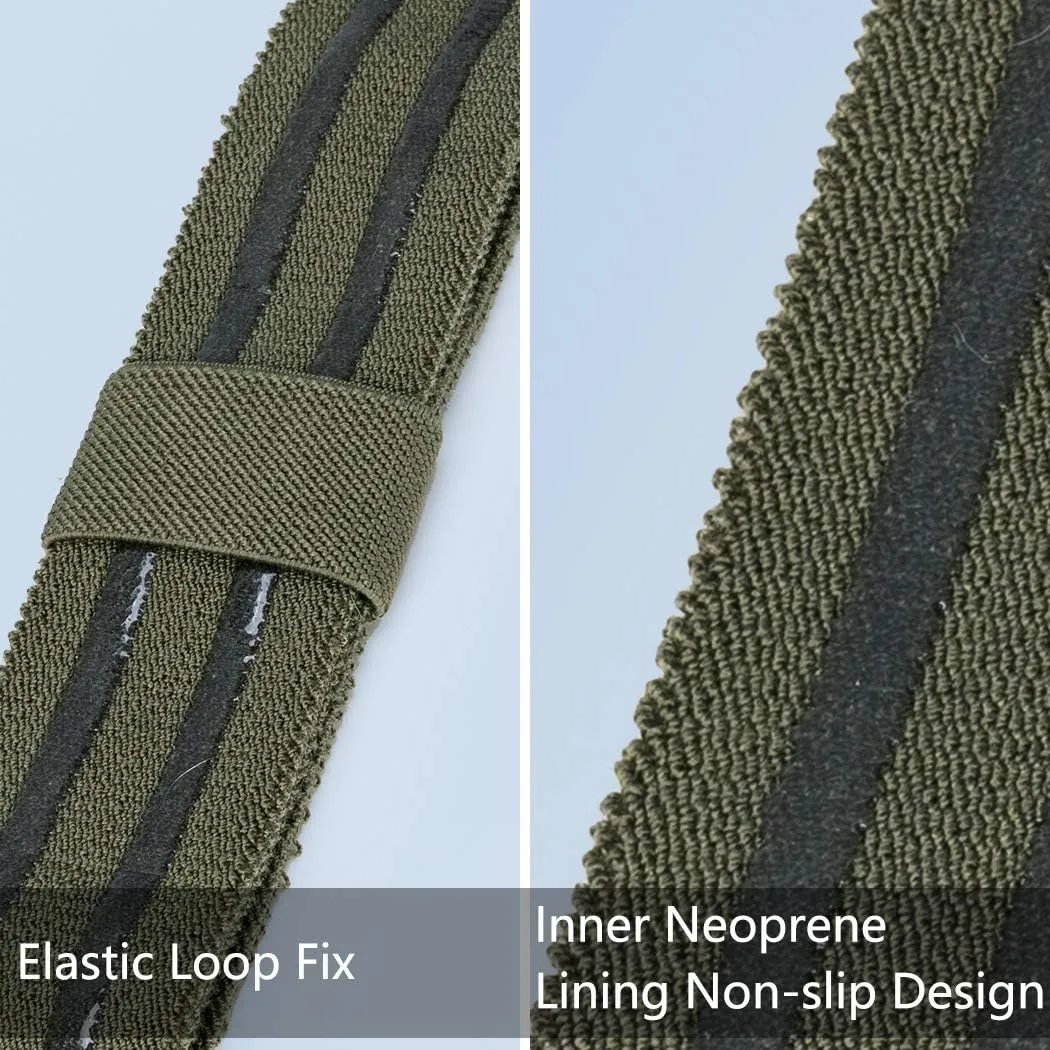 IDOGEAR Tactical Leg Strap Thigh Belt for Holster Knife Elastic Thigh Strap Outdoors EDC Leg Hanger with Quick-Release Buckle