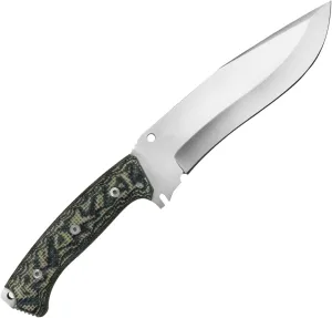 iFIELD Survival and Tactical Knife Workout EL29119, MOVA 7 inch. Blade, TRF Granite Handle, with Black Multi-Position Leather Sheath, Camping Tool for Fishing, Hunting, Sport Activity
