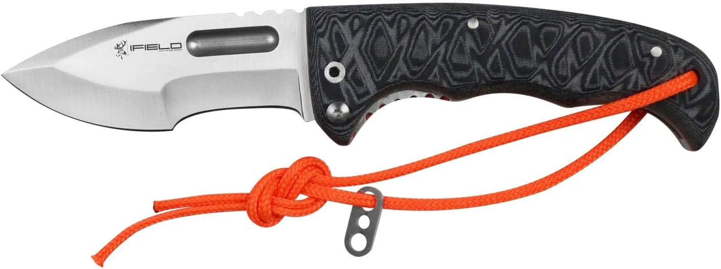 iFIELD Tactical folding knife convertible into a fixed blade knife Workout EL29120, 3.9 inch. blade, bolts supporting up to 1763 lb of pressure, multifunction tool for hunting, fishing, adventure