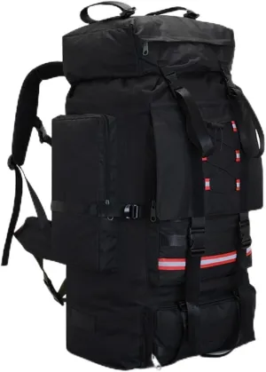 ILOOXI Hiking Backpack 130L Waterproof Lightweight Camping Backpack Outdoor Rainproof Travel Backpack Large Rucksack for Men Women (Color : Black, Size : 130L)