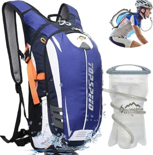 INOXTO Hydration Pack Backpack，18L Hydration Pack Lightweight Water Backpack with 2L Water Bladder Bag Daypack for Hiking Running Cycling Camping Hunting for Women Men