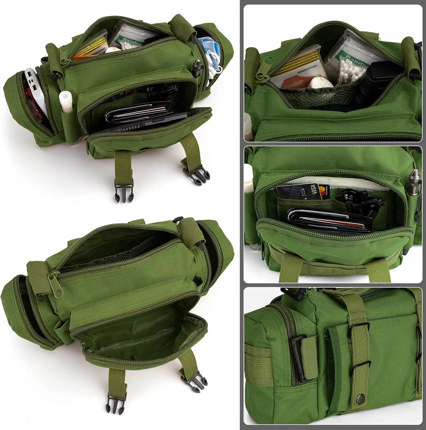 IronSeals Molle Tactical Sport Duffle Bag Water Resistant Deployment Bag (#2)