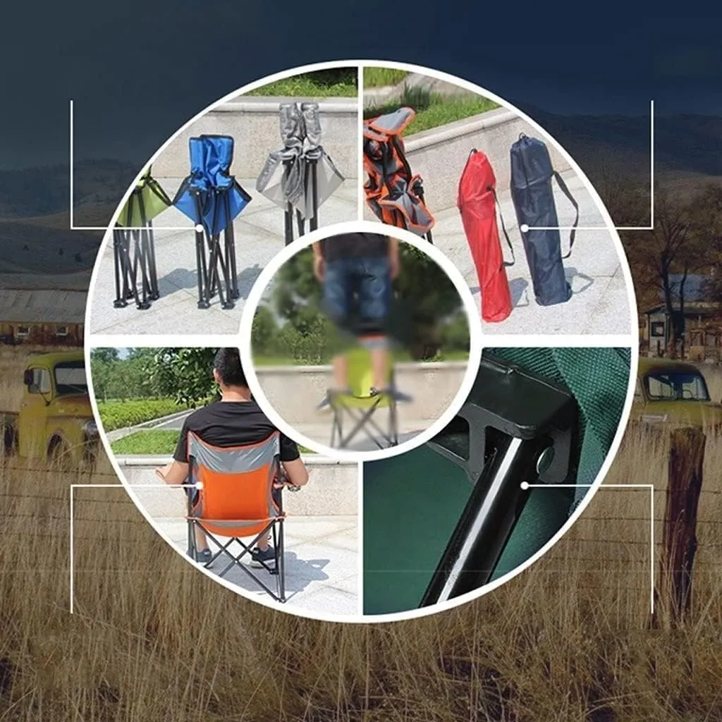 IRYZE Outdoor Chair Folding Camping Chair Folding Padded Deck Chair Backchair Beach Chair Fishing Chair Portable Lounge Chair Outdoor Armchair with Cup Holder Camping Chair Foldable Chair (Color : F)