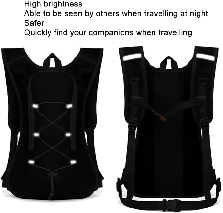 Jogging Vest,pink Running Vest,Hiking Backpack with 2L Water Bag, Marathon Cycling Duffel Bag for Trail Running Men and Women