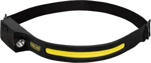 Jonard Tools Solis SOL-H1 Rechargeable LED Headlight with Dual Beam, 230-Degree Wide and Spotlight, Motion Sensor, Flexible Headband, 120-350 Lumens Brightness