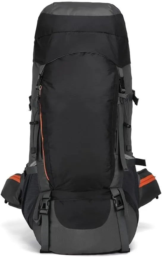 JSEIAJB 65L Water-resistant Hiking Backpack with Rain Cover Outdoor Sport Travel Daypack For Camping Touring Climbing
