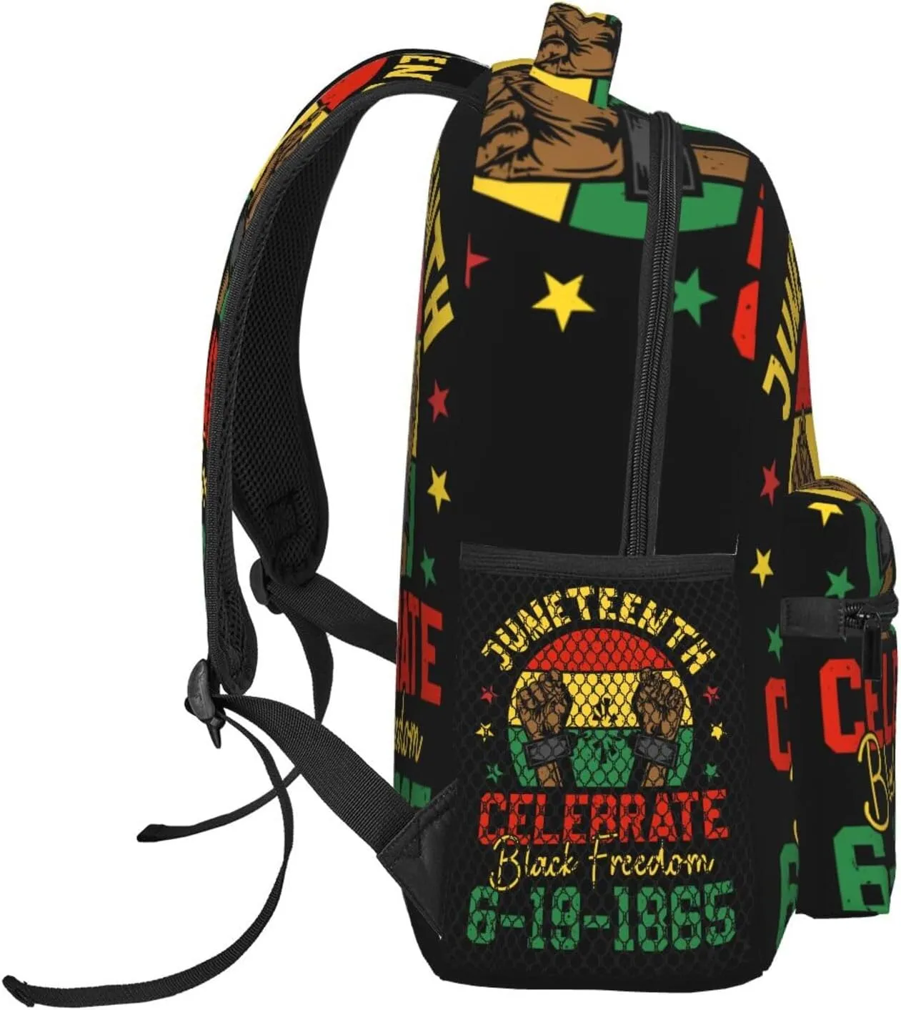 Juneteenth Celebrat Black Freedom June 19th 1865 Backpack Lightweight Laptop Backpack Casual Daypack Travel Double Shoulder Bag For Women Men