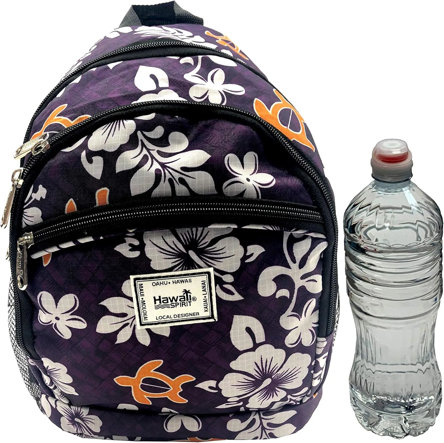 Junior Backpack (Purple, Honu lauhala)