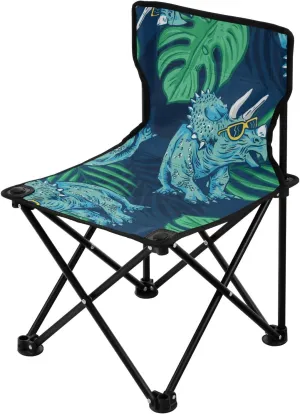 JUNZAN Compact Palm Dinosaurs Ultralight Camping Chair Ultra-Lightweight Folding Backpack Chair Includes Carry Bag Hiking Chairs Backpacking Ultralight for Picnic Traveling