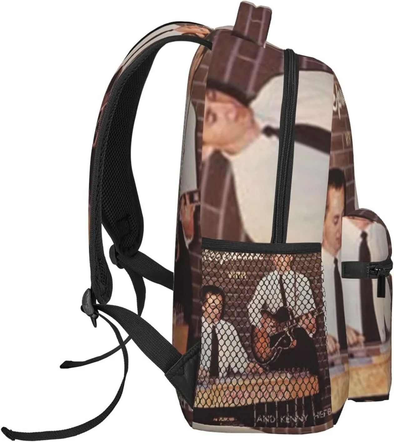 K-enny G lightweight casual student backpack with adjustable shoulder straps and cushioned back for comfort Black