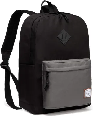 Kasqo Backpack for Women Men,Classic Lightweight Water-Resistant Bookbag for Teen Girls Boys,Travel School Casual Daypack