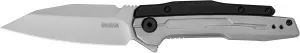 Kershaw Lithium Assisted Opening Pocket Knife, Futuristic Design, 3.25 inch Blade with Stainless Steel Handle, Reverse Tanto, Pocketclip,Silver