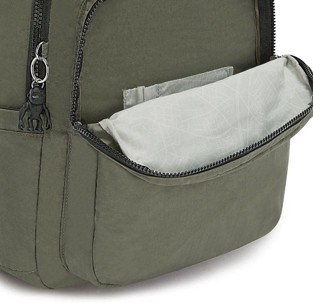Kipling Unisex's Seoul Backpack, Green Moss, One Size