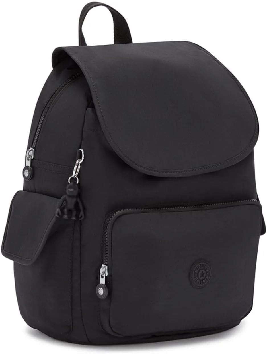 Kipling Women's City Pack Backpack Handbag, Black Noir, 18.5x32x37 cm (LxWxH)