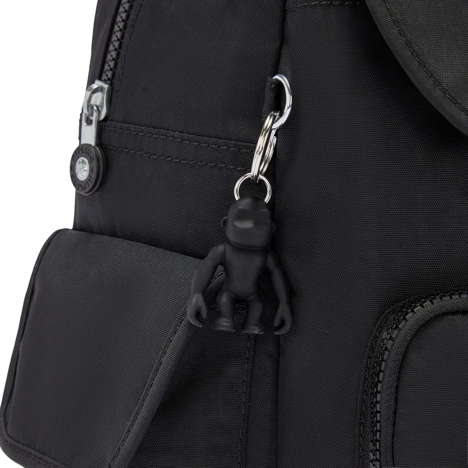 Kipling Women's City Pack Backpack Handbag, Black Noir, 18.5x32x37 cm (LxWxH)
